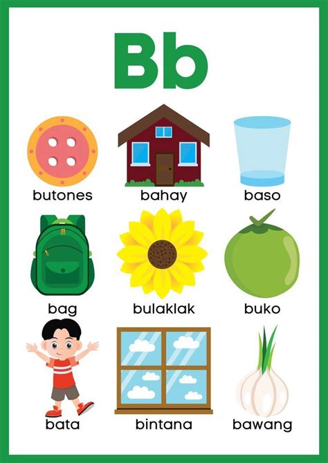 Tagalog Words That Starts With Letter B .
